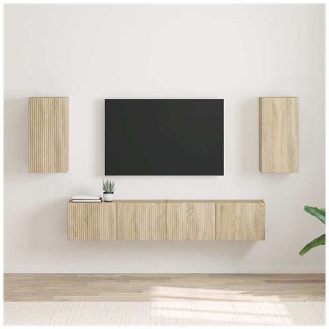 Mobile TV da parete 2 pcs Sonoma 30 x 31 x 60 cm - Foto 2