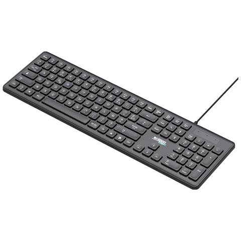 Tastiera Cablata Usb-a / Usb-c Per Pc Modello Cyclee Touche Completo, Nero - Foto 4