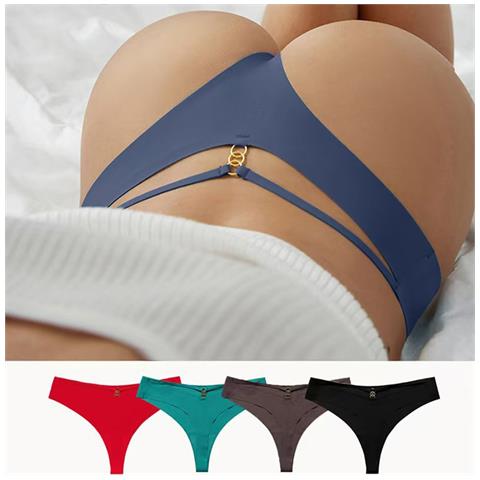 Set Di 6 Perizomi Vita Bassa Da Donna - Intimo Multipack Senza Cuciture L - Foto 2