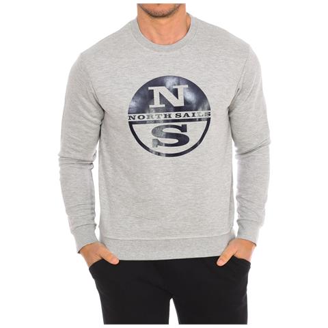 Felpa Girocollo A Maniche Lunghe 9024130 Da Uomo - Foto 1