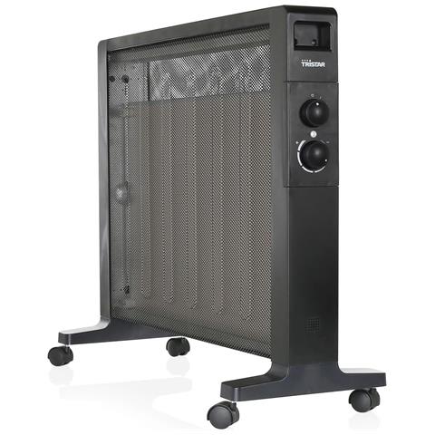 Ka-5225 Riscaldatore Elettrico A Mica, Termostato Regolabile E 2 Impostazioni Di Calore, Protezione Anticaduta E Surriscaldamento, Maniglia Integrata, 4 Ruote Per Il Trasporto, 2000 W - Foto 1