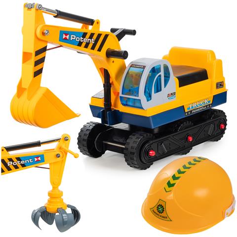 Cavalcabile spingi-camminatore escavatore 3in1 2 pinze + registratore di cassa - Foto 4