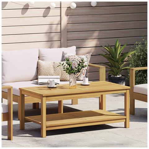 Tavolo laterale Olio Naturale 110 x 55 x 45 cm - Foto 2