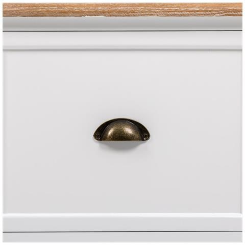 Mobile Da Ingresso In Legno Con 2 Cassetti Bianchi 92x39,5x184h - Foto 8