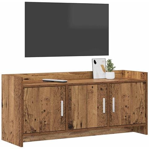 Mobile TV 102 x 33 x 47 cm Legno antico Legno ingegnerizzato - Foto 2
