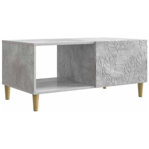 Tavolino da salotto Grigio Cemento 90 x 50 x 40 cm - Foto 1