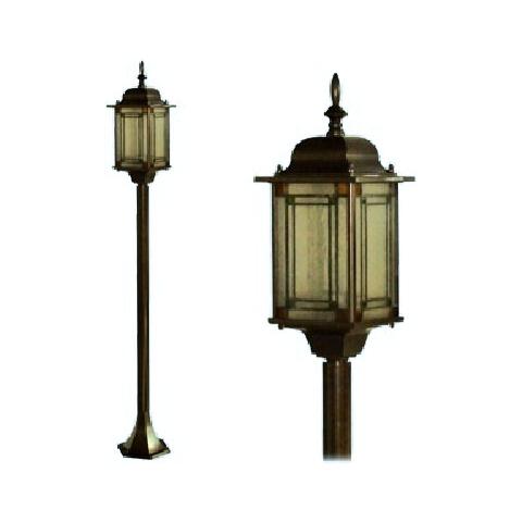 Lampione per esterno in alluminio a muro colore bronzo pz 6 da giardino - Foto 2