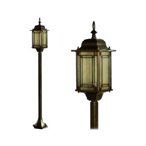 Lampione per esterno in alluminio a muro colore bronzo pz 6 da giardino - Foto 1