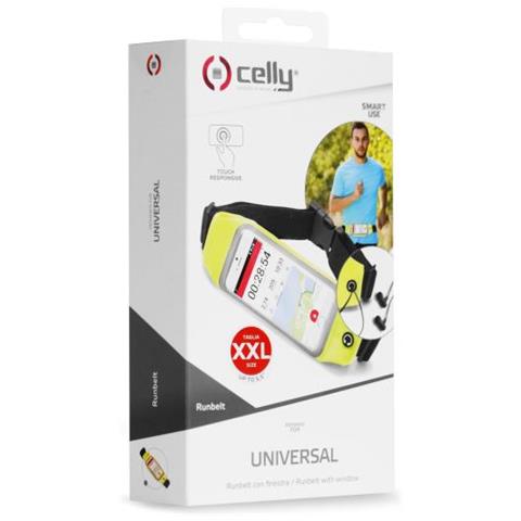 Runbelt View Custodia a Cintura Elastica per Smartphone 5.5" Taglia XXL Colore Giallo - Foto 3