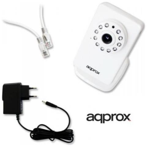 Fotocamera Ip Approx! Appip03p2p Vga Ir P2p Micro Sd Wifi Bianco - Foto 1