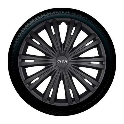 Giga 16 Mattnero Set Copricerchio Giga 16 Nero Opaco, 4 Pezzi - Foto 2