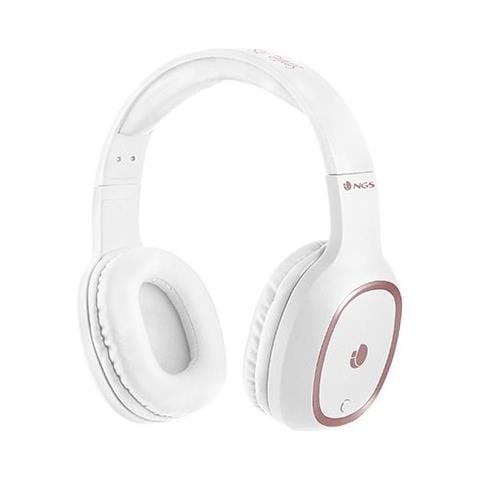 Cuffia Bluetooth Con Microfono 200mah 10mw Line In Bianco - Foto 1
