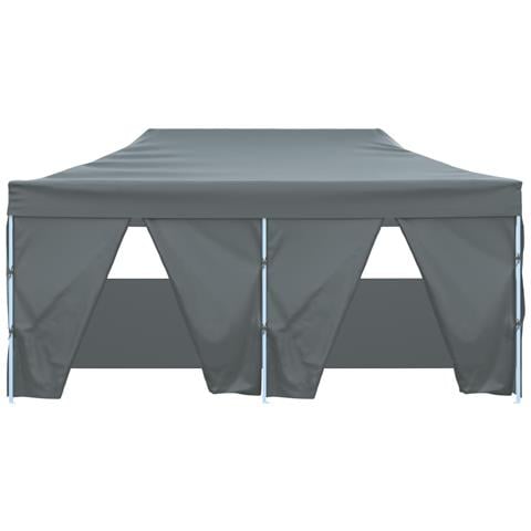 Gazebo Pieghevole Con 4 Pareti 3x6m Acciaio Antracite - Foto 2