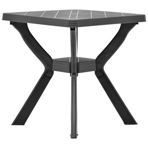 Tavolo Da Bistrot Antracite 70x70x72 Cm In Plastica - Foto 2