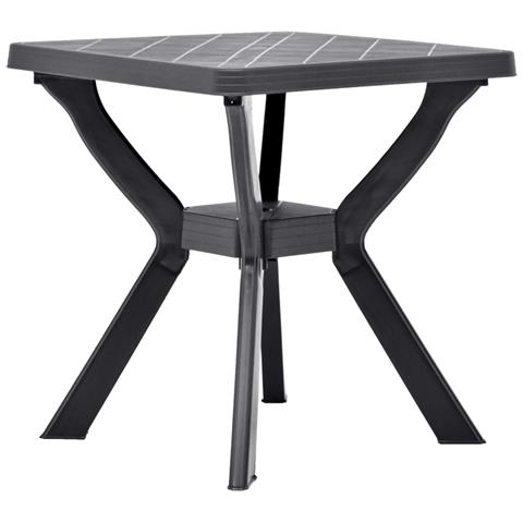 Tavolo Da Bistrot Antracite 70x70x72 Cm In Plastica - Foto 1