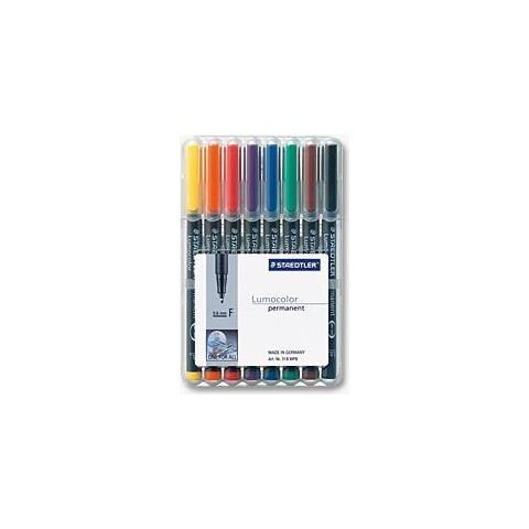 Pennarelli Lumocolor F, Wf, Colore. 8 Pezzi 0,6 Mm Multicolori - Foto 2