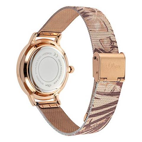 Orologio Analogico Quarzo Donna Con Cinturino In Acciaio Inox So-3979-mq - Foto 2