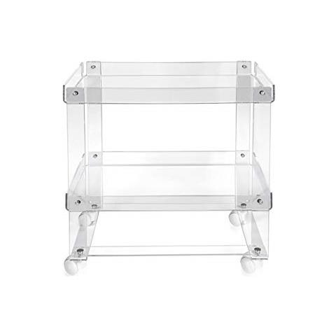 Valletto Portavivande Carrello Con Ruote Sottostanti In Plexiglass Trasparente Dim. 64x605x395 Cm Made In Italy - Foto 1