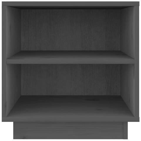 Comodini 2 Pz Grigi 40x34x40 Cm In Legno Massello Di Pino - Foto 8