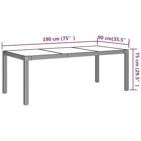 Set Mobili Da Pranzo Giardino 7 Pz Con Cuscini Polyrattan Beige - Foto 4