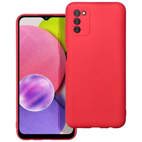 Custodia Tpu Silicone Cover Soft-case Per Samsung Galaxy A03s A037 Red - Foto 1