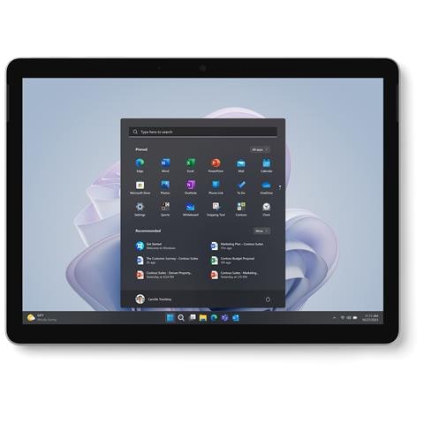 Tablet Surface Go 4 Platino 10.5" Full HD+ Intel N RAM 8GB Memoria 128 GB +Slot MicroSD Wi-Fi Fotocamera 8Mpx Windows 11 Pro - Italia - Foto 2