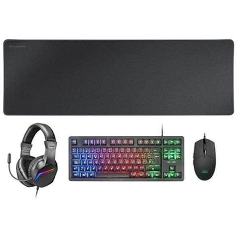 Tastiera E Mouse Layout Spagnolo Nero - Foto 1