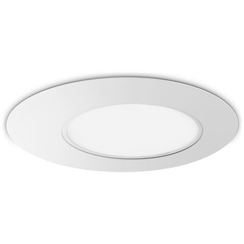 Plafoniera Contemporanea Iride Metallo Bianco Led Integrato 22w 3000k Ip20 - Foto 1