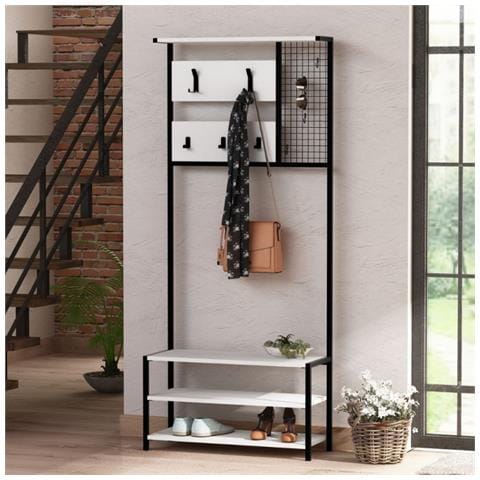 Scaffale Ingresso Nomad Colore Bianco - Foto 1