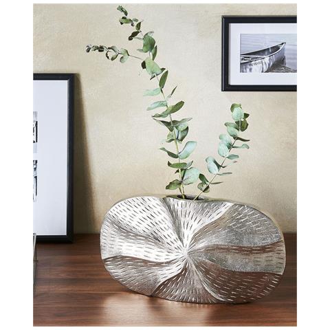 Vaso Da Fiori Urgench Metallo 21 Cm Argento - Foto 7