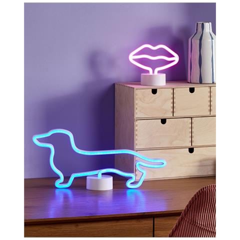 Decorazione Da Muro Led Neon Blu Francis - Foto 1