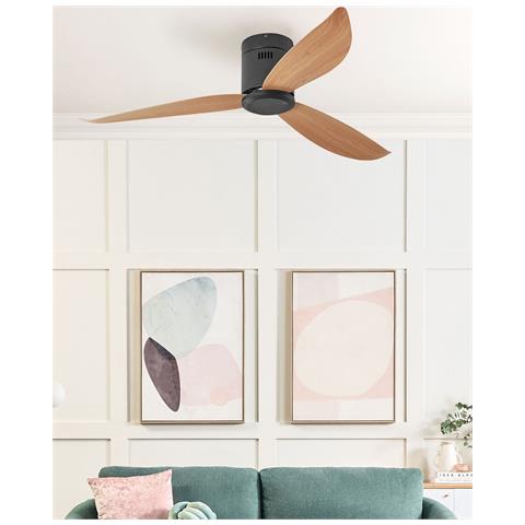 Ventilatore A Soffitto Malad Con Telecomando Nero - Foto 1