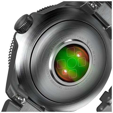 Smartwatch ScanWatch Nova HWA10 Impermeabile 10 ATM Display 0.63" OLED Bluetooth Nero, Acciaio Inox - Europa - Foto 2