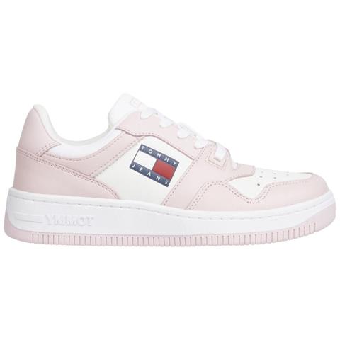 Retro Basket Sport Shoe Sneakers Pelle Scarpe Donna Rosa Eu 37, En0en02102 Th2 - Foto 1