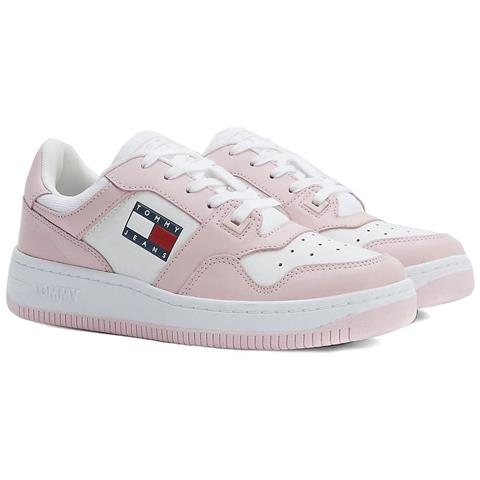 Retro Basket Sport Shoe Sneakers Pelle Scarpe Donna Rosa Eu 37, En0en02102 Th2 - Foto 2