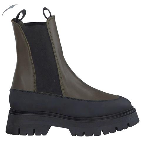 Green Casual Closed Booties Stivaletti Pelle Scarpe Donna Verde Eu 38, 1-25461-29 710 - Foto 1