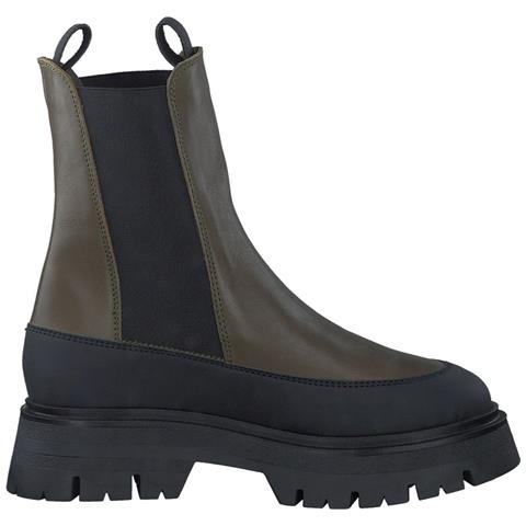Green Casual Closed Booties Stivaletti Pelle Scarpe Donna Verde Eu 38, 1-25461-29 710 - Foto 3