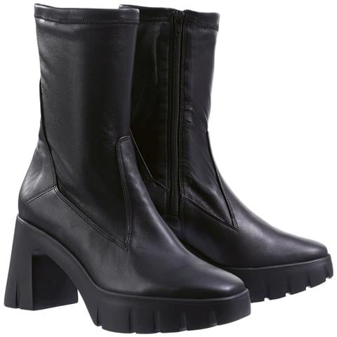 Jessy Booties Stivaletti Pelle Sintetica Scarpe Donna Nero Eu 38, 6-105548 0100 - Foto 1