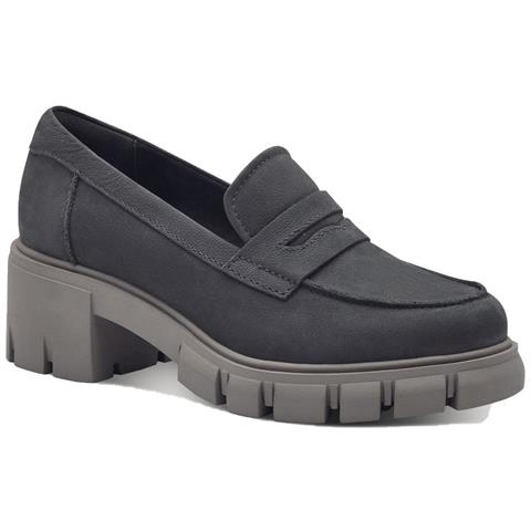 Dark Grey Classic Closed Loafers Mocassino Pelle Scarpe Donna Grigio Eu 39, 1-24439-41 219 - Foto 1