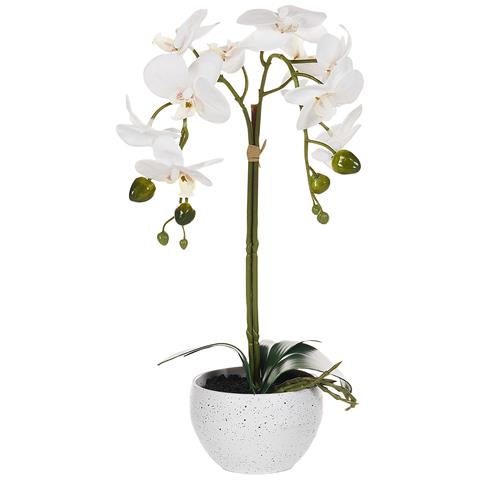 Pianta Artificiale Orchid Bianco - Foto 2