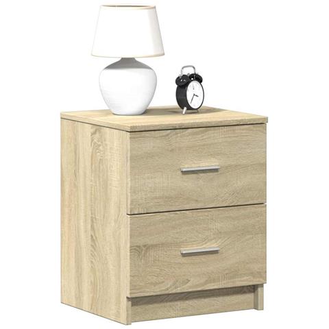 Comodini 2 Pz Con 2 Cassetti Rovere Sonoma 40x36x50 Cm - Foto 1