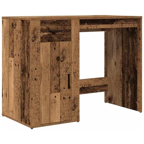 Scrivania Legno Antico 100x49x75 Cm In Legno Multistrato - Foto 2