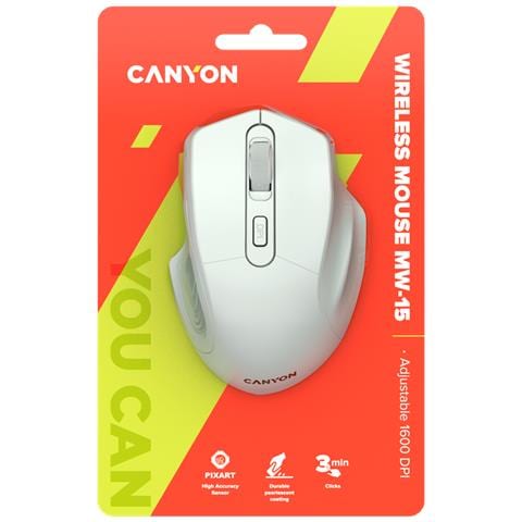 Pixart MW-15 mouse Ufficio Mano destra PS / 2 Ottico 1600 DPI - Foto 6