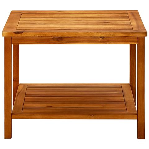 Tavolino Da Salotto 60x60x45 Cm In Legno Massello Di Acacia - Foto 1