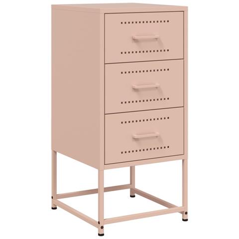 Lusso Casadino -  Comodino Rosa 36x39x78 Cm In Acciaio - Foto 1