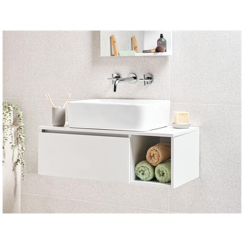 Mobile Lavabo A Parete Rupanco 80 Cm Bianco - Foto 1