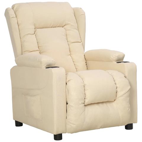 Lusso Casadino - Poltrona Alzapersona Crema In Tessuto - Foto 1
