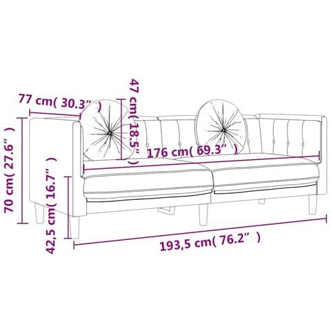 Divano a 3 Posti con Cuscini Verde Scuro in Velluto - Foto 9