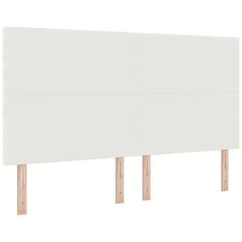 Testiera  Design Semplice Crema 180 cm Tessuto Corduroy - Foto 1