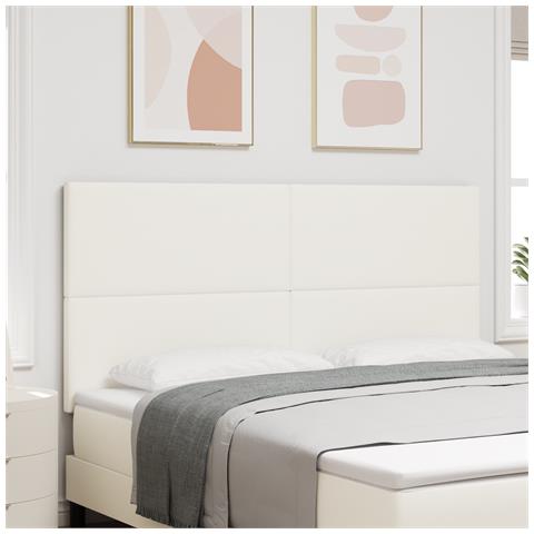 Testiera  Design Semplice Crema 180 cm Tessuto Corduroy - Foto 2